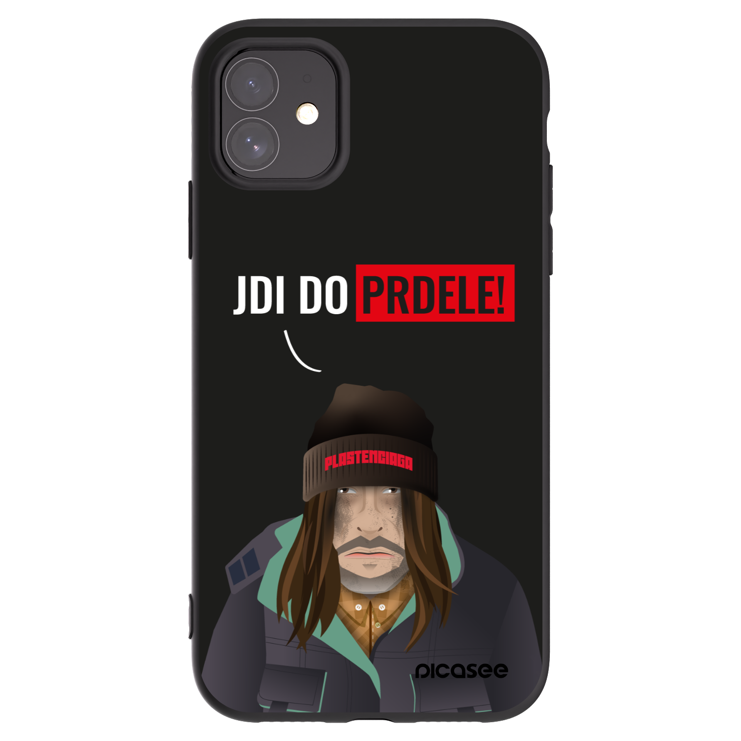Picasee silikonowe czarne etui na Apple iPhone 11 - Bezďák