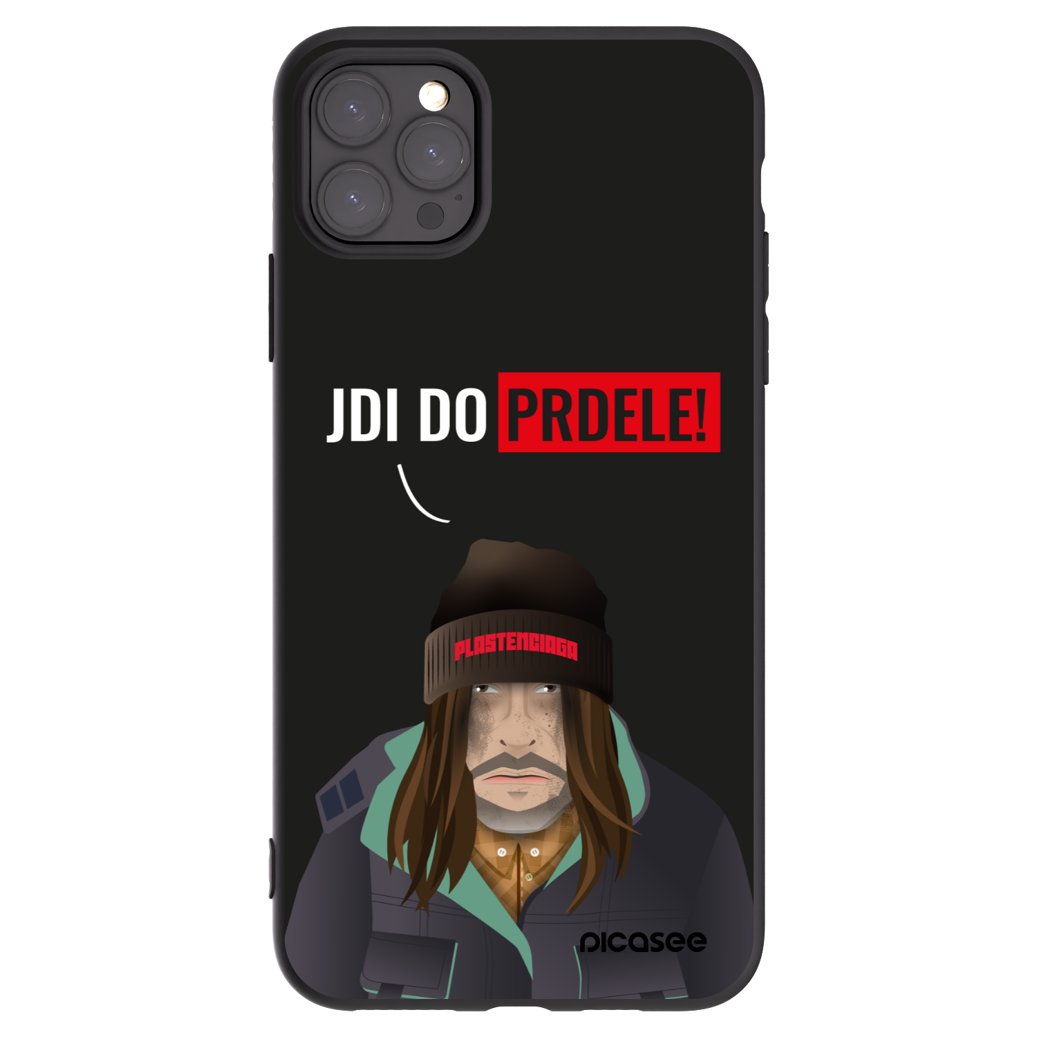 Picasee silikonowe czarne etui na Apple iPhone 11 Pro Max - Bezďák