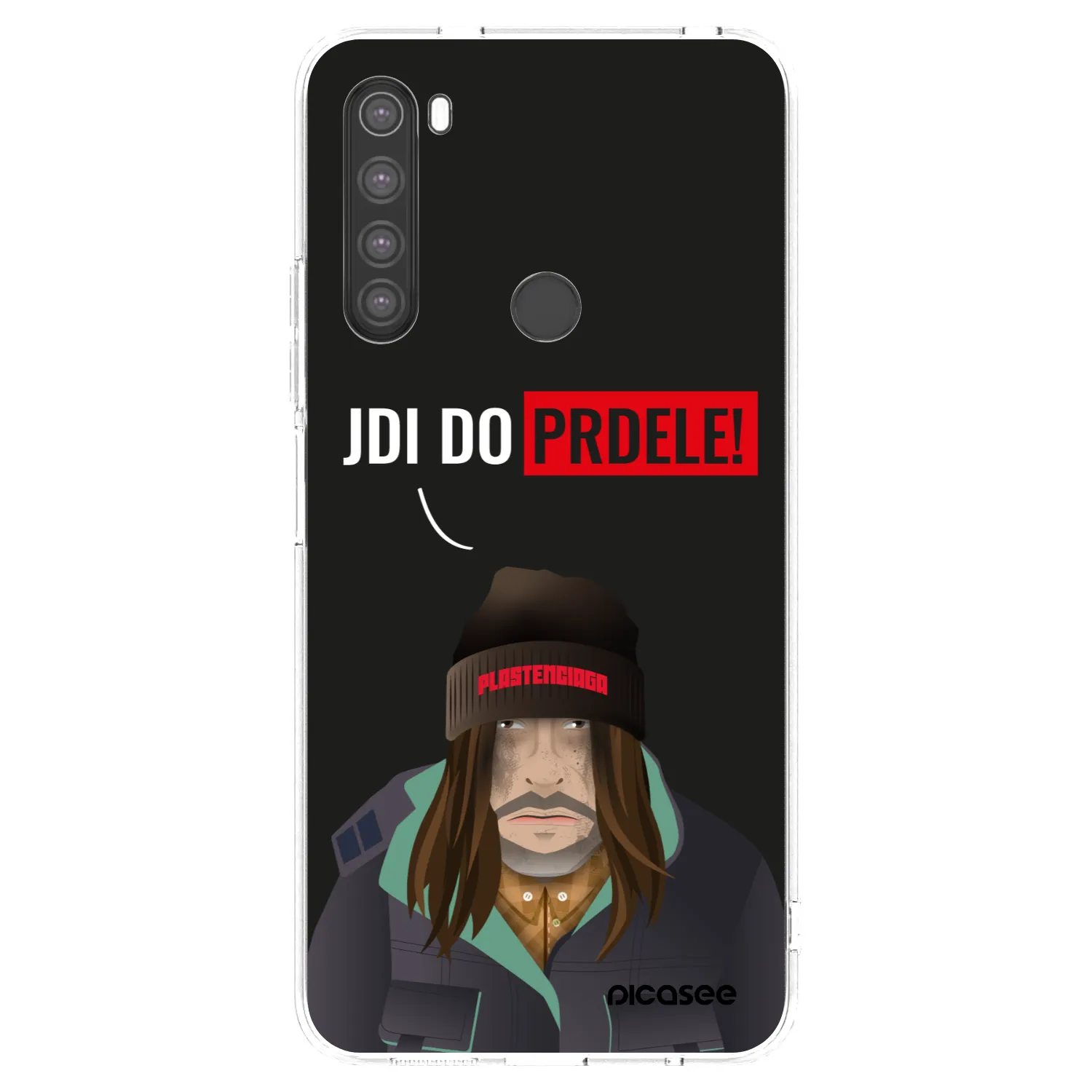 Picasee silikonowe przeźroczyste etui na Xiaomi Redmi Note 8 - Bezďák