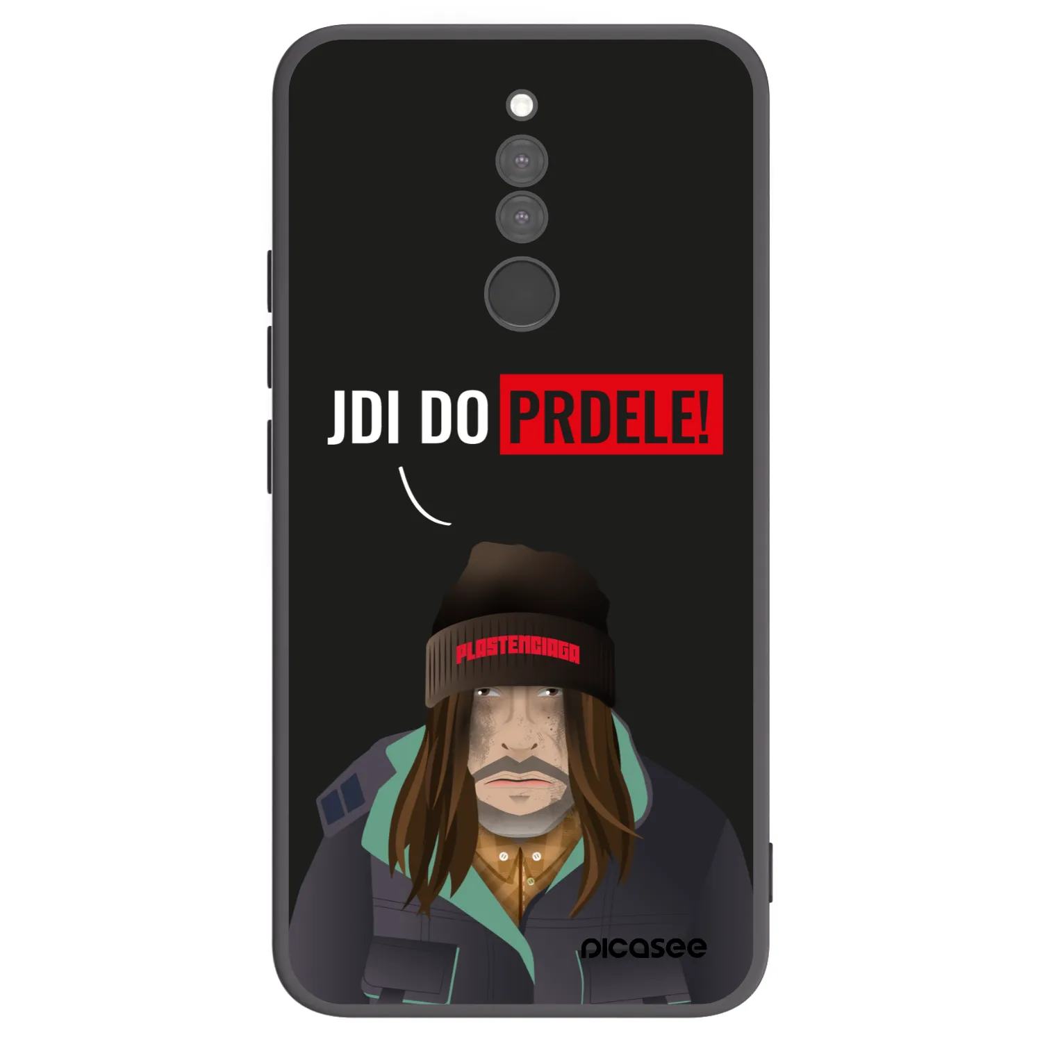 Picasee silikonowe czarne etui na Xiaomi Redmi 8 - Bezďák