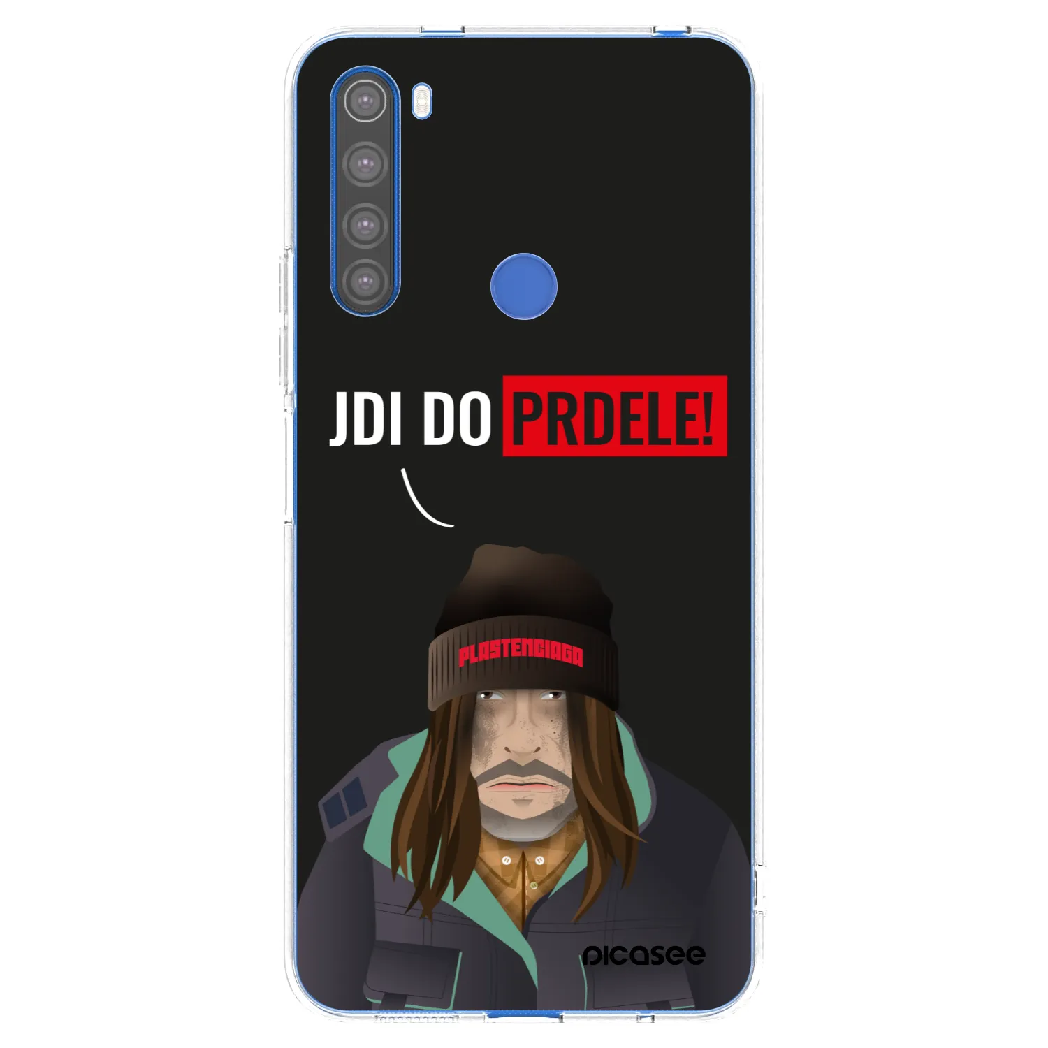 Picasee silikonowe przeźroczyste etui na Xiaomi Redmi Note 8T - Bezďák