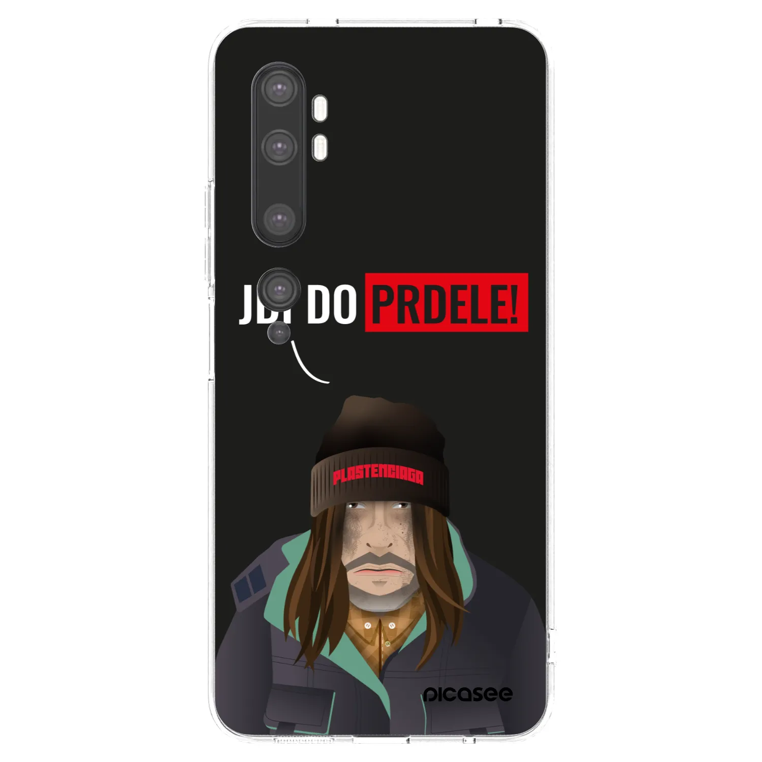 Picasee silikonowe przeźroczyste etui na Xiaomi Mi Note 10 (Pro) - Bezďák