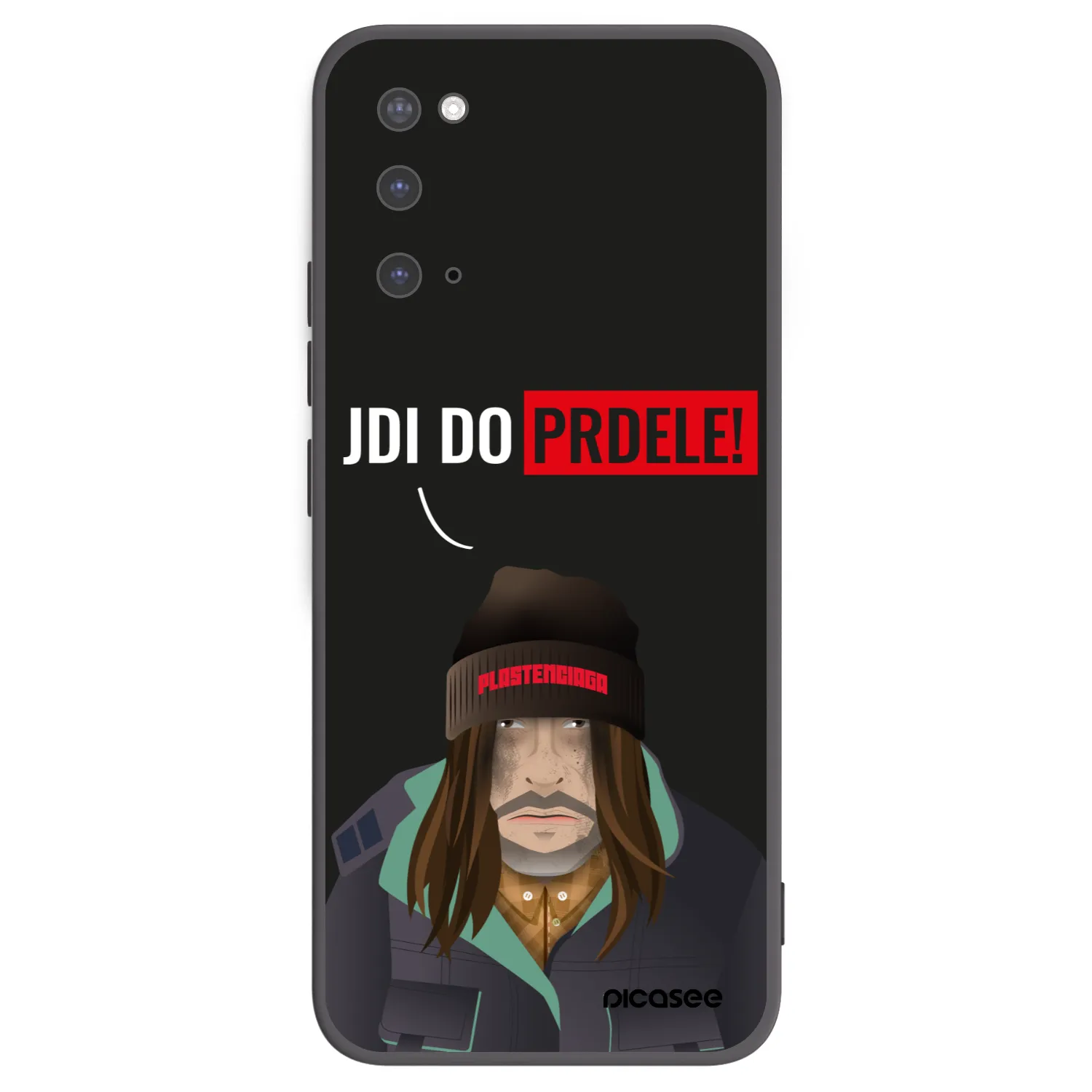 Picasee silikonowe czarne etui na Samsung Galaxy S20 G980F - Bezďák