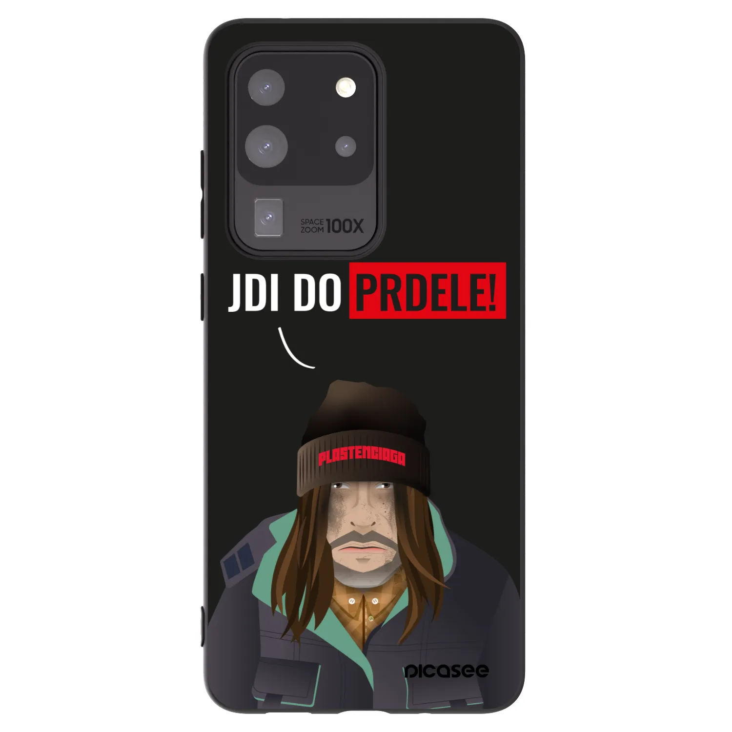 Picasee silikonowe czarne etui na Samsung Galaxy S20 Ultra 5G G988F - Bezďák