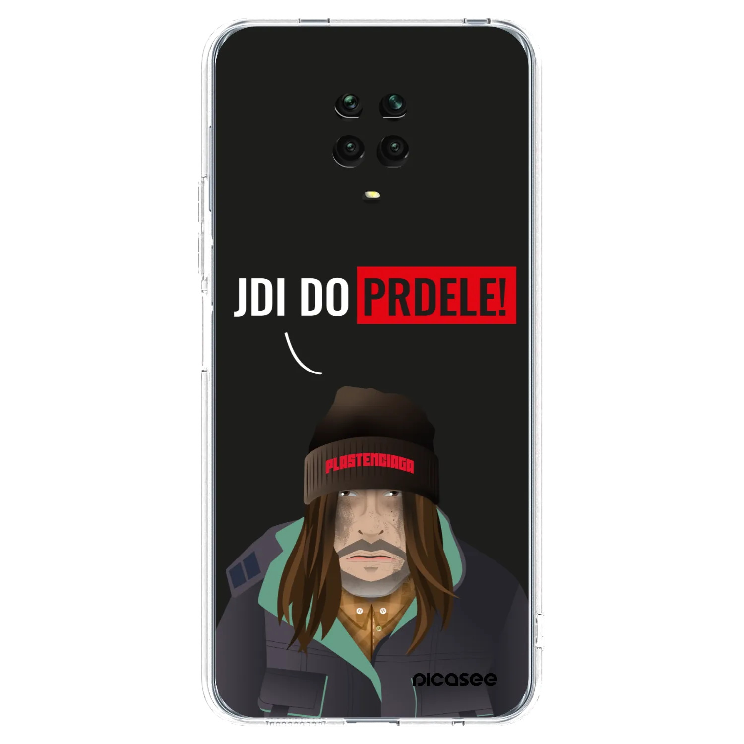 Picasee silikonowe przeźroczyste etui na Xiaomi Redmi Note 9 Pro - Bezďák