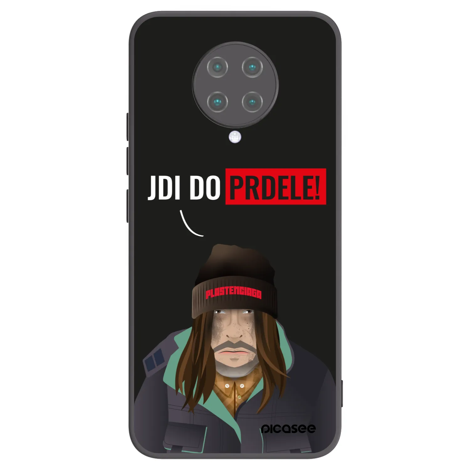 Picasee silikonowe czarne etui na Xiaomi Poco F2 Pro - Bezďák