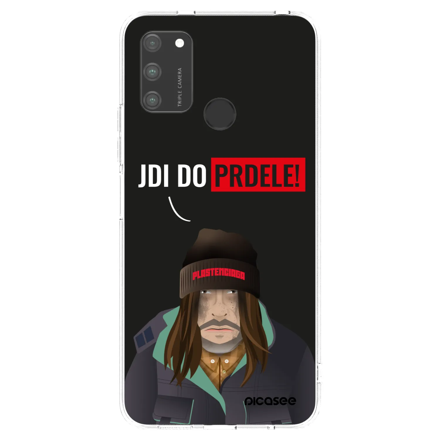 Picasee silikonowe przeźroczyste etui na Honor 9A - Bezďák