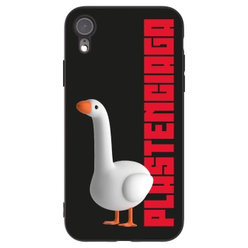 Picasee silikonowe czarne etui na Apple iPhone XR - Kiky Ricky