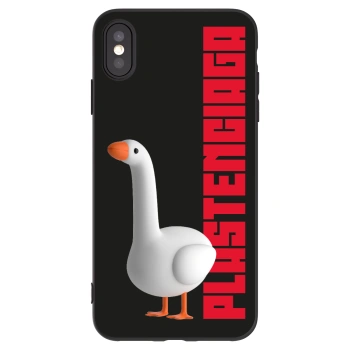 Picasee silikonowe czarne etui na Apple iPhone XS Max - Kiky Ricky