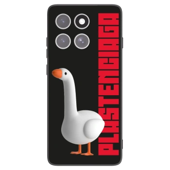 Picasee silikonowe czarne etui na Motorola Edge 60 Fusion - Kiky Ricky