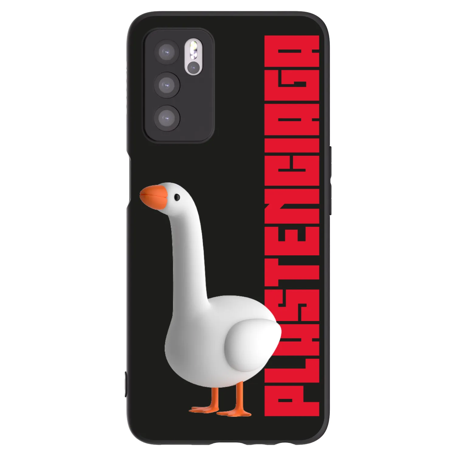 Picasee silikonowe czarne etui na OPPO A16 - Kiky Ricky