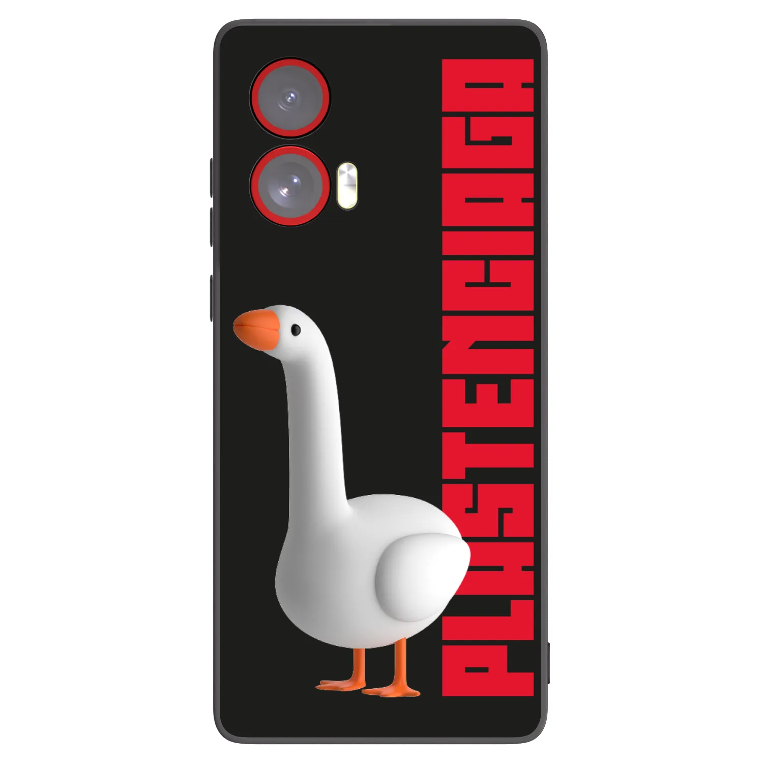 Picasee silikonowe czarne etui na Motorola Edge 50 Fusion - Kiky Ricky