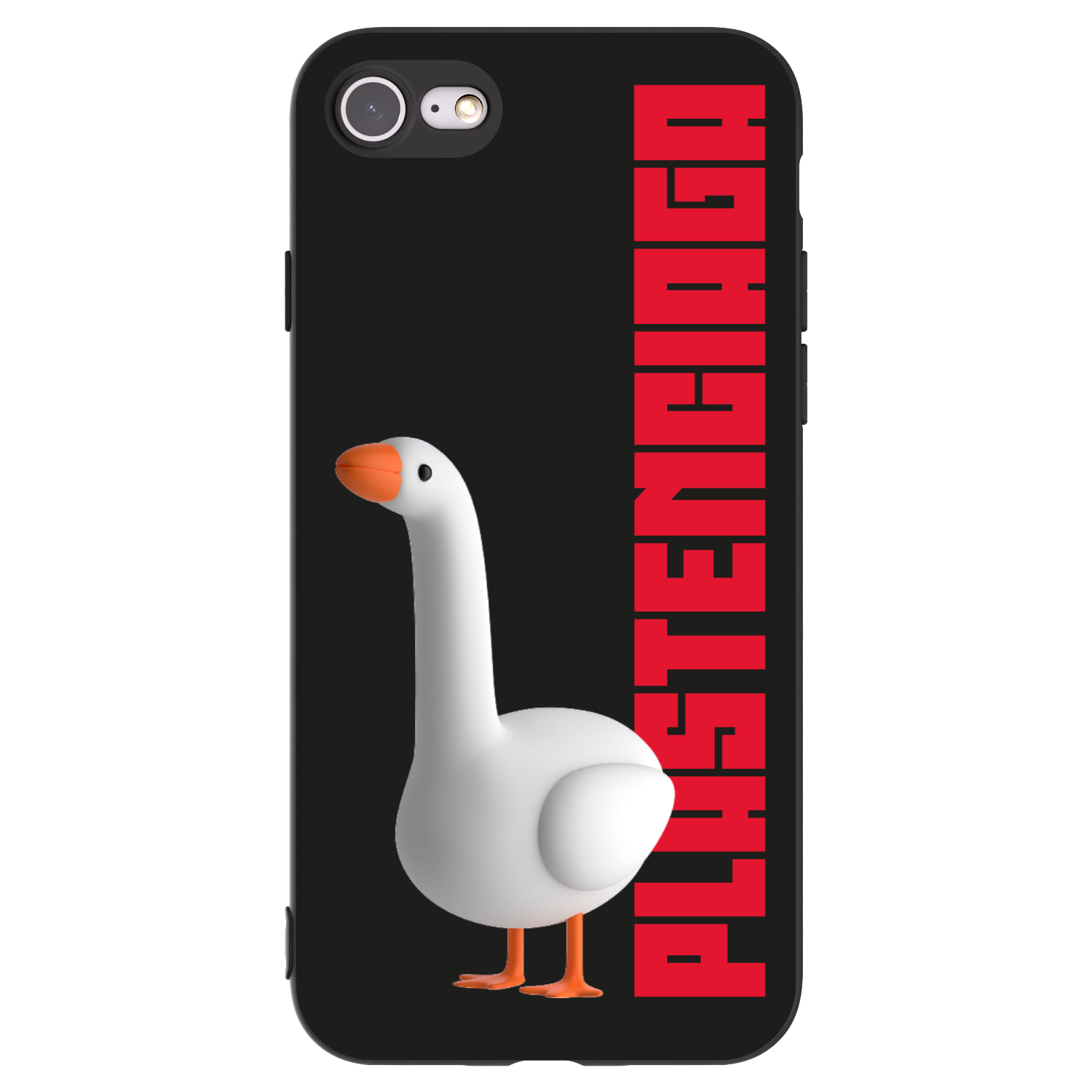 Picasee silikonowe czarne etui na Apple iPhone SE 2020 - Kiky Ricky