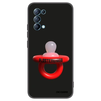 Picasee silikonowe czarne etui na OPPO Reno 5 5G - Le Dudel