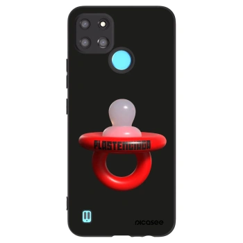 Picasee silikonowe czarne etui na Realme C21Y - Le Dudel
