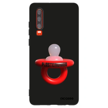 Picasee silikonowe czarne etui na Huawei P30 - Le Dudel