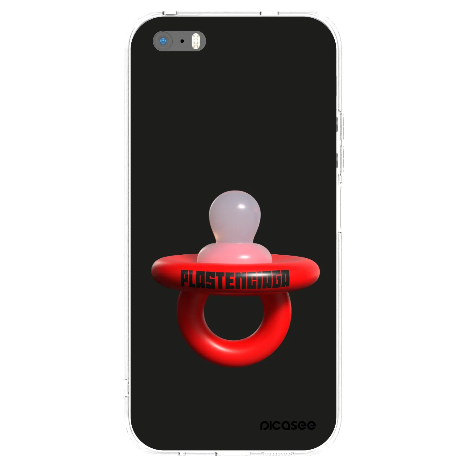 Picasee silikonowe przeźroczyste etui na Apple iPhone 5/5S/SE - Le Dudel