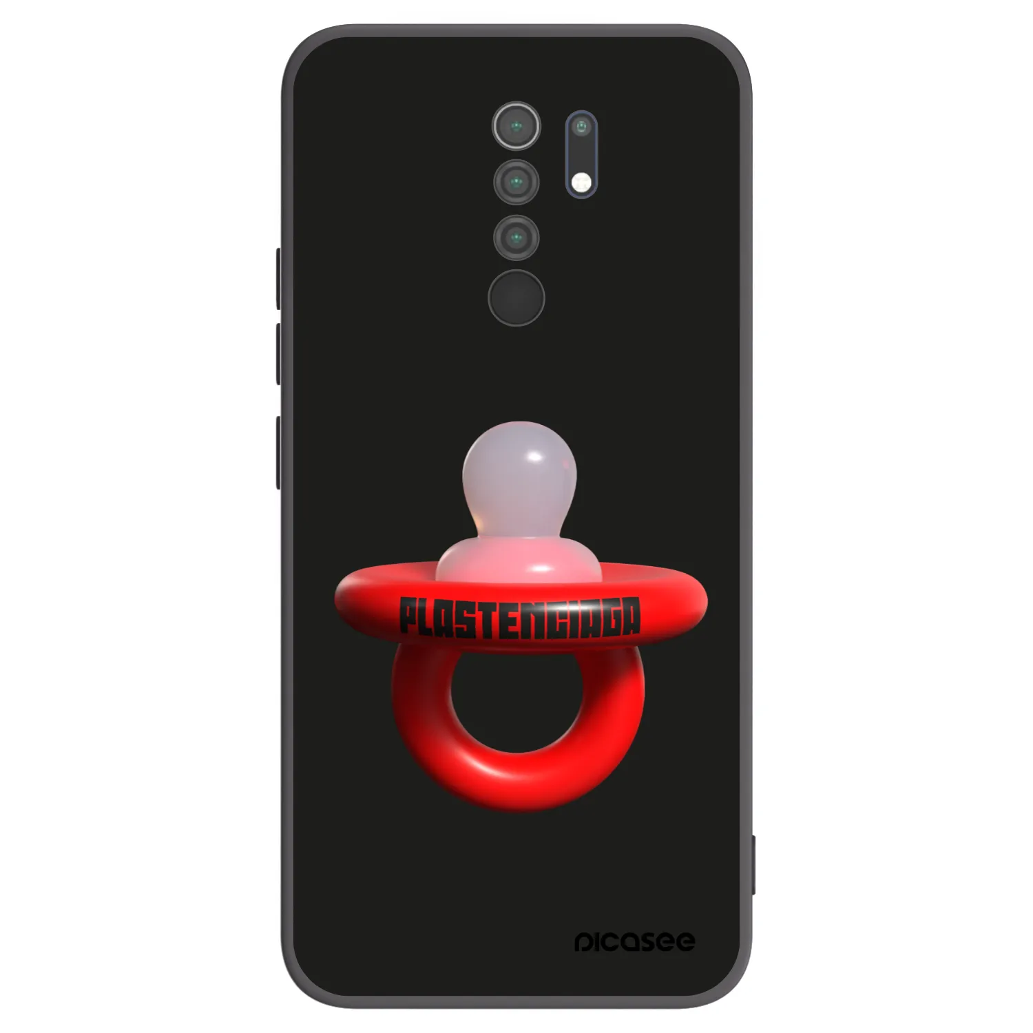 Picasee silikonowe czarne etui na Xiaomi Redmi 9 - Le Dudel