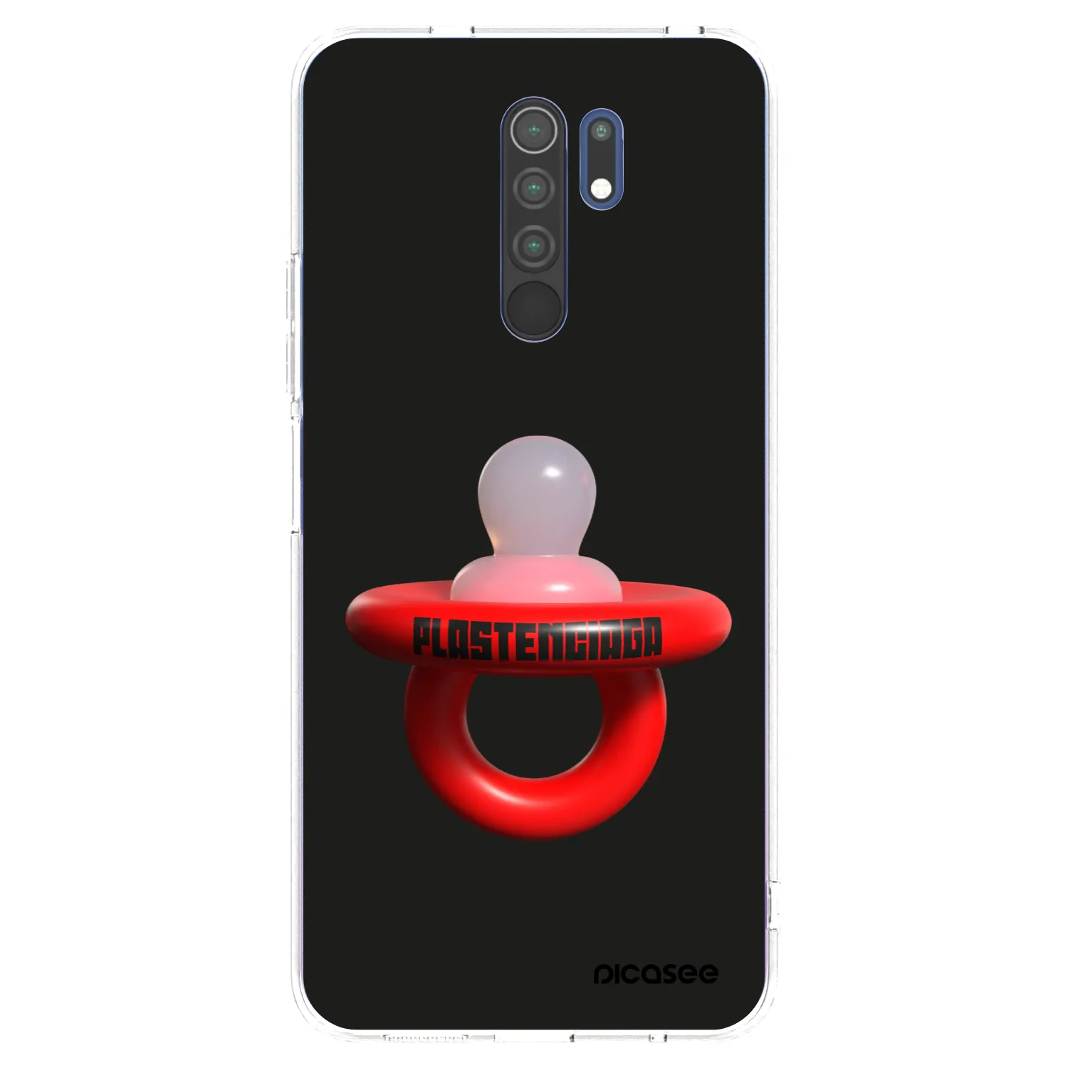 Picasee silikonowe przeźroczyste etui na Xiaomi Redmi 9 - Le Dudel