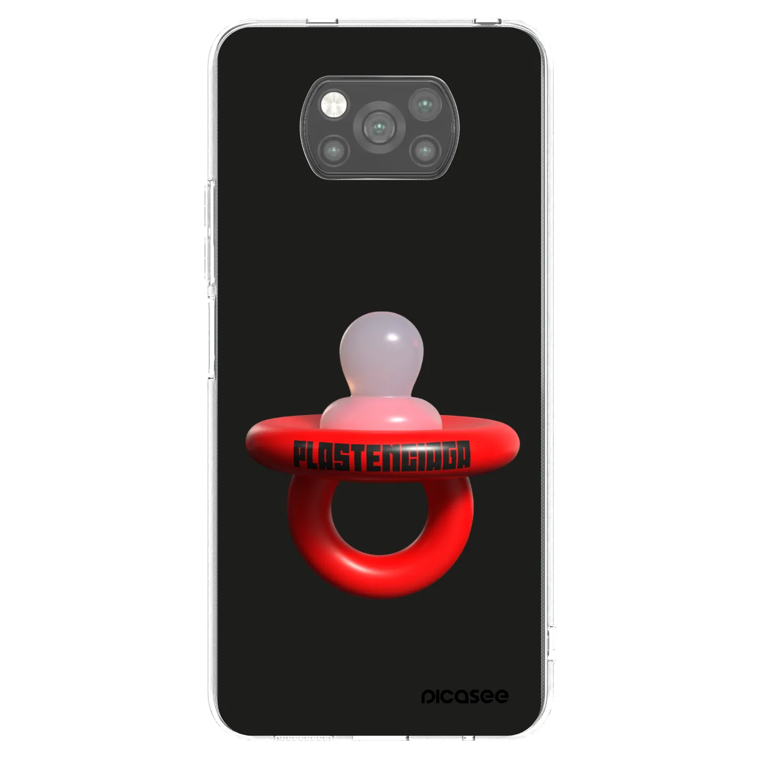 Picasee silikonowe czarne etui na Xiaomi Poco X3 - Le Dudel