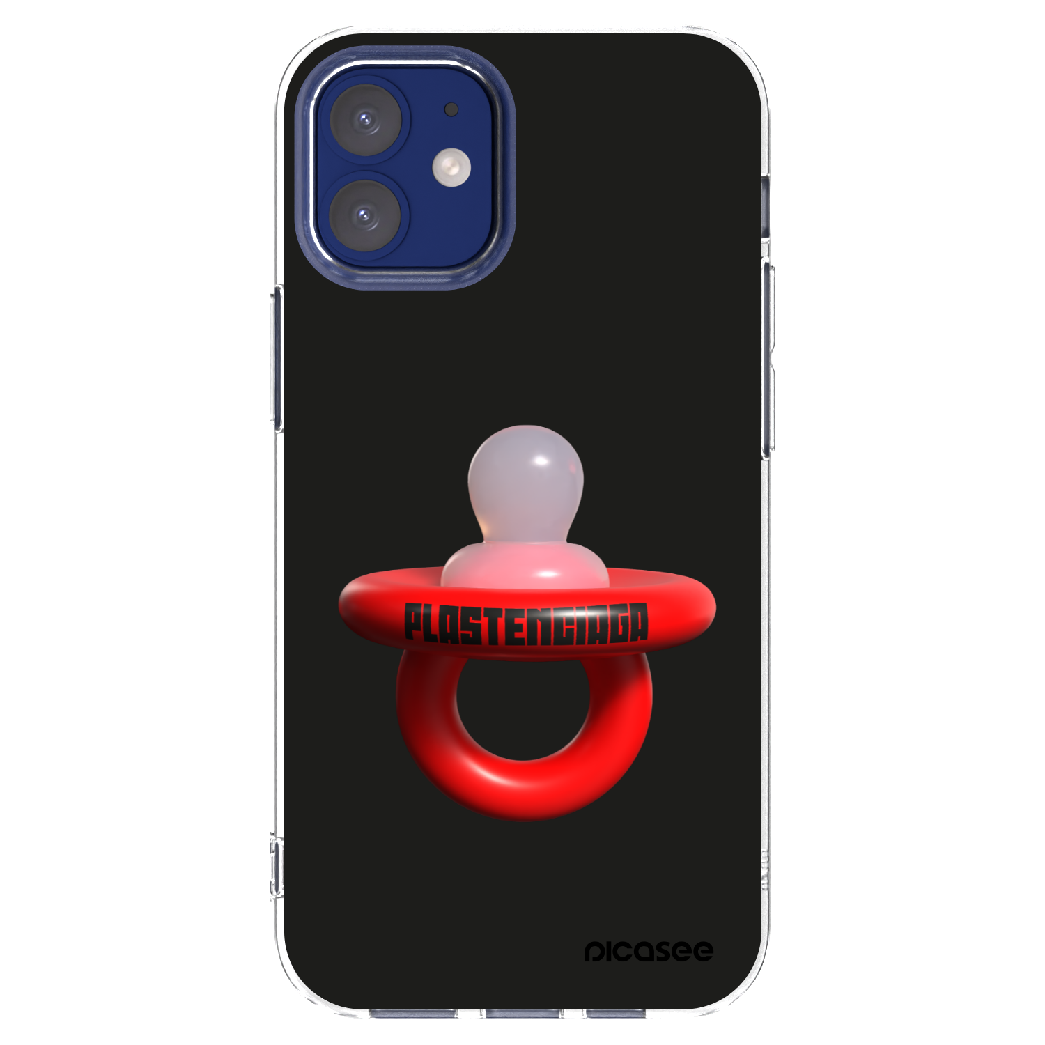 Picasee silikonowe przeźroczyste etui na Apple iPhone 12 mini - Le Dudel