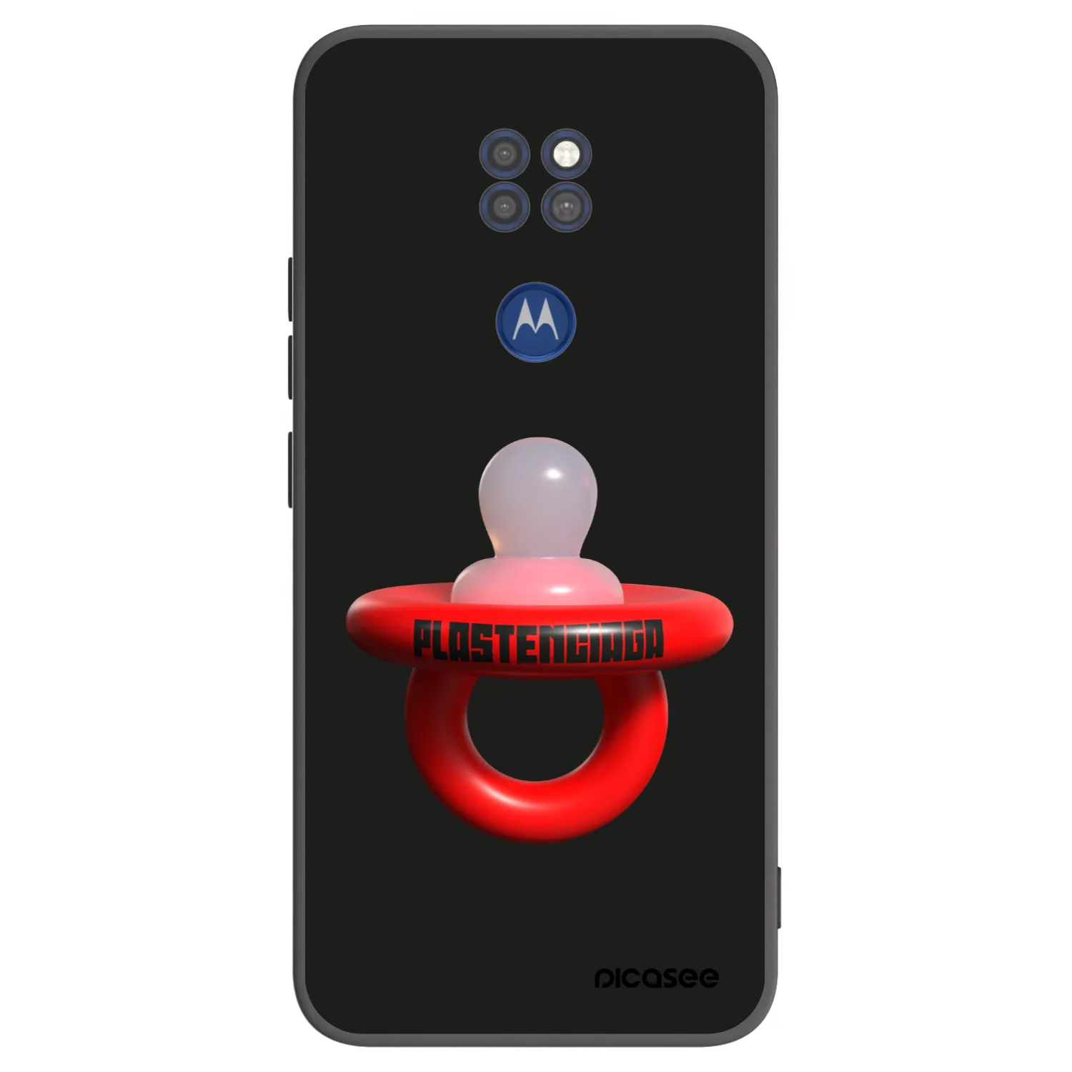 Picasee silikonowe czarne etui na Motorola Moto G9 Play - Le Dudel