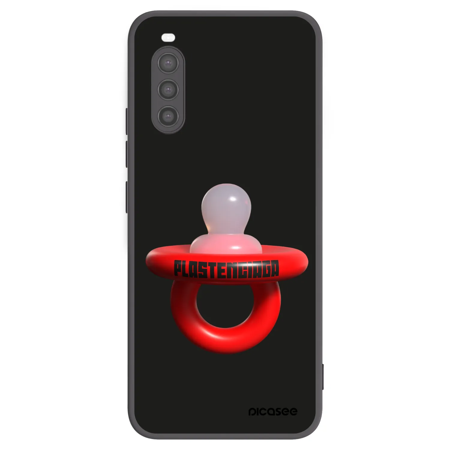 Picasee silikonowe czarne etui na Sony Xperia 10 II - Le Dudel