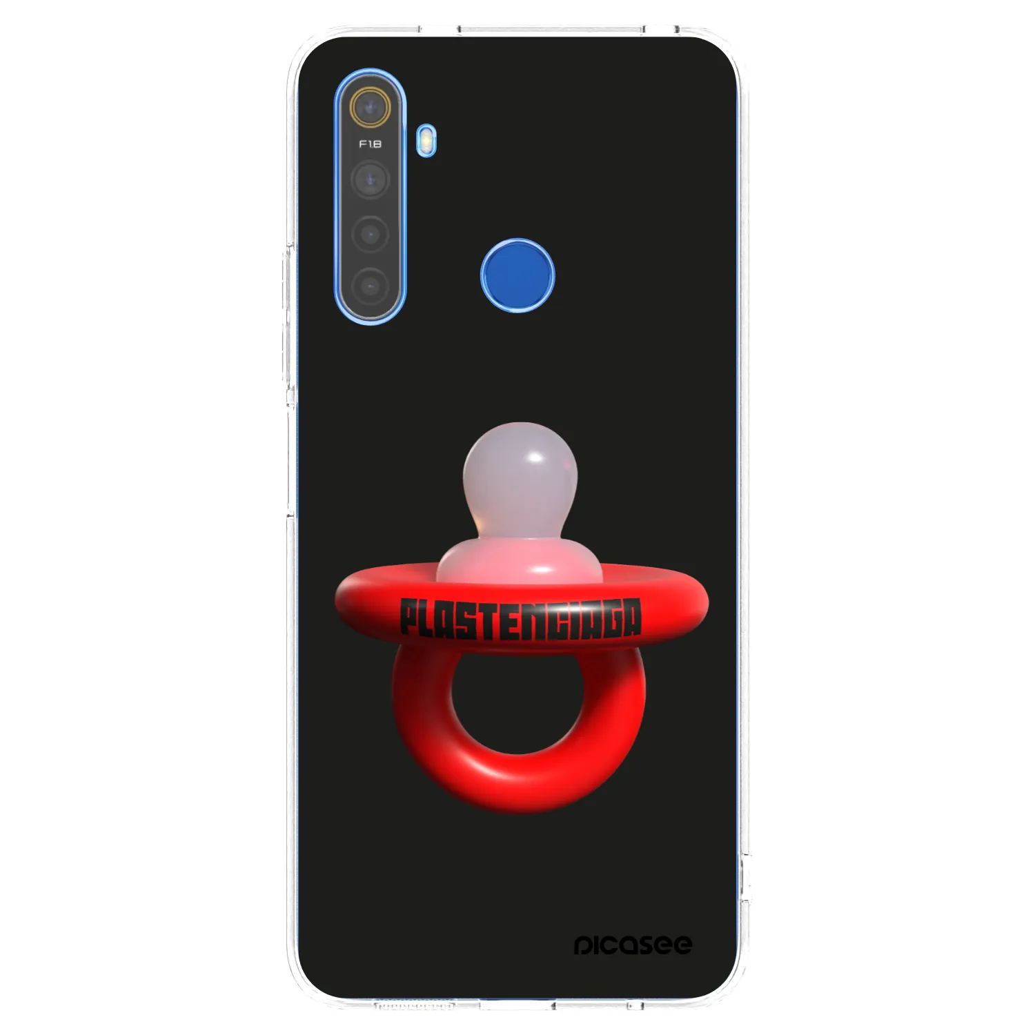 Picasee silikonowe przeźroczyste etui na Realme 5 - Le Dudel