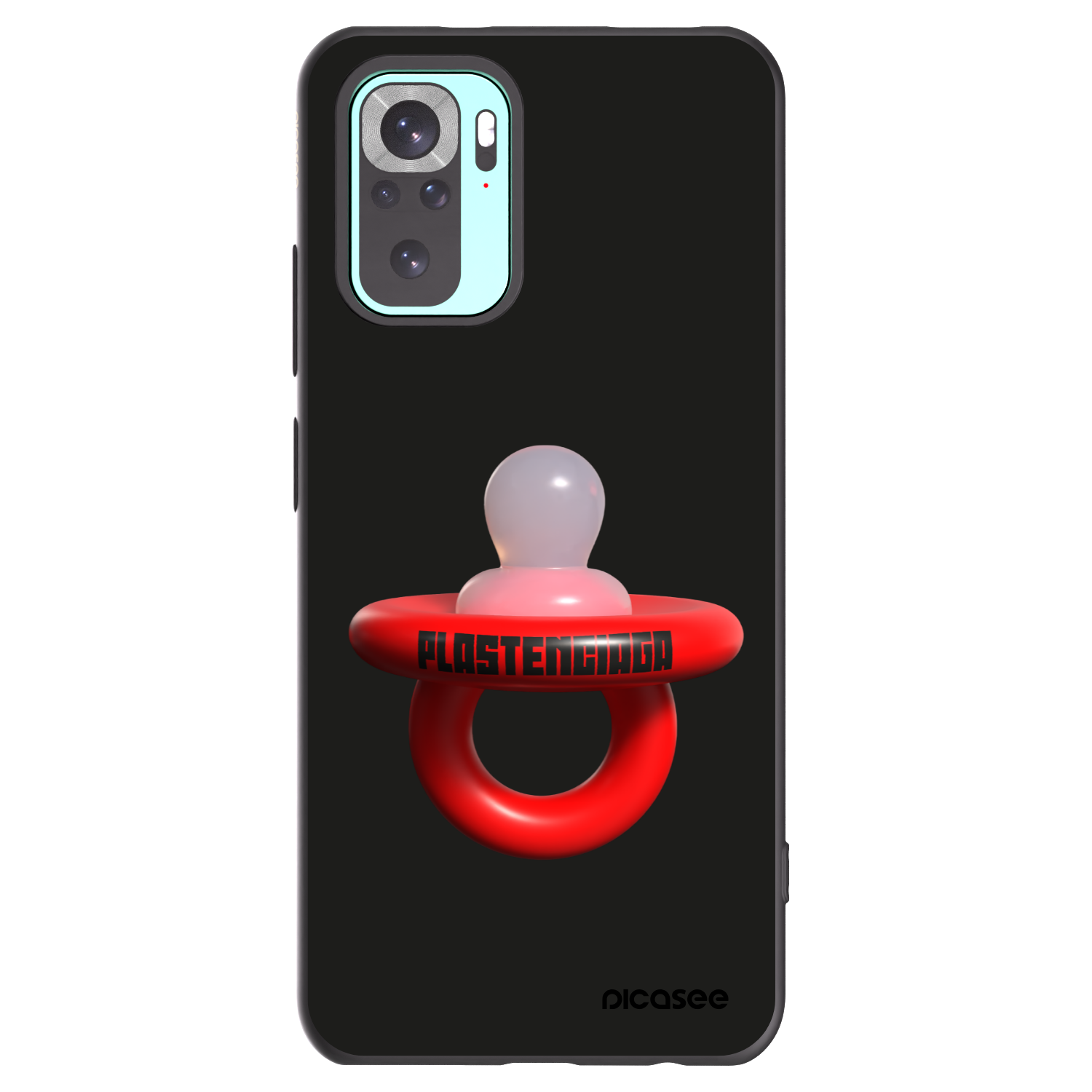Picasee silikonowe czarne etui na Xiaomi Redmi Note 10 Pro - Le Dudel