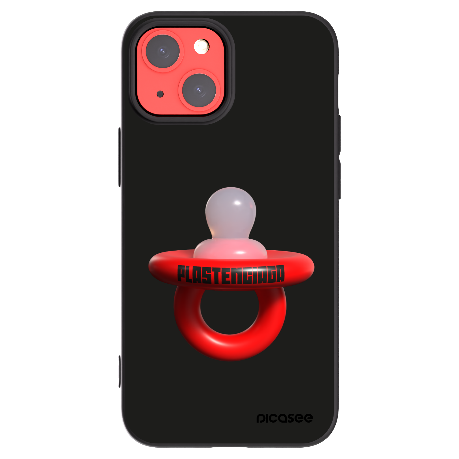 Picasee silikonowe czarne etui na Apple iPhone 13 mini - Le Dudel