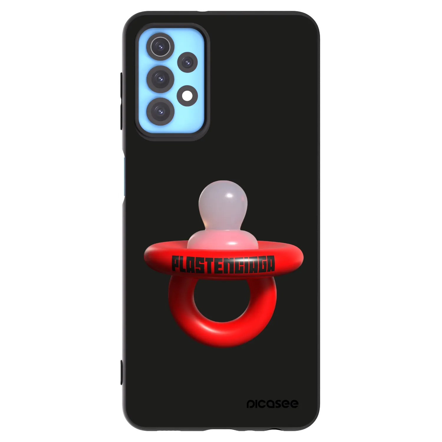 Picasee silikonowe czarne etui na Samsung Galaxy A32 4G SM-A325F - Le Dudel