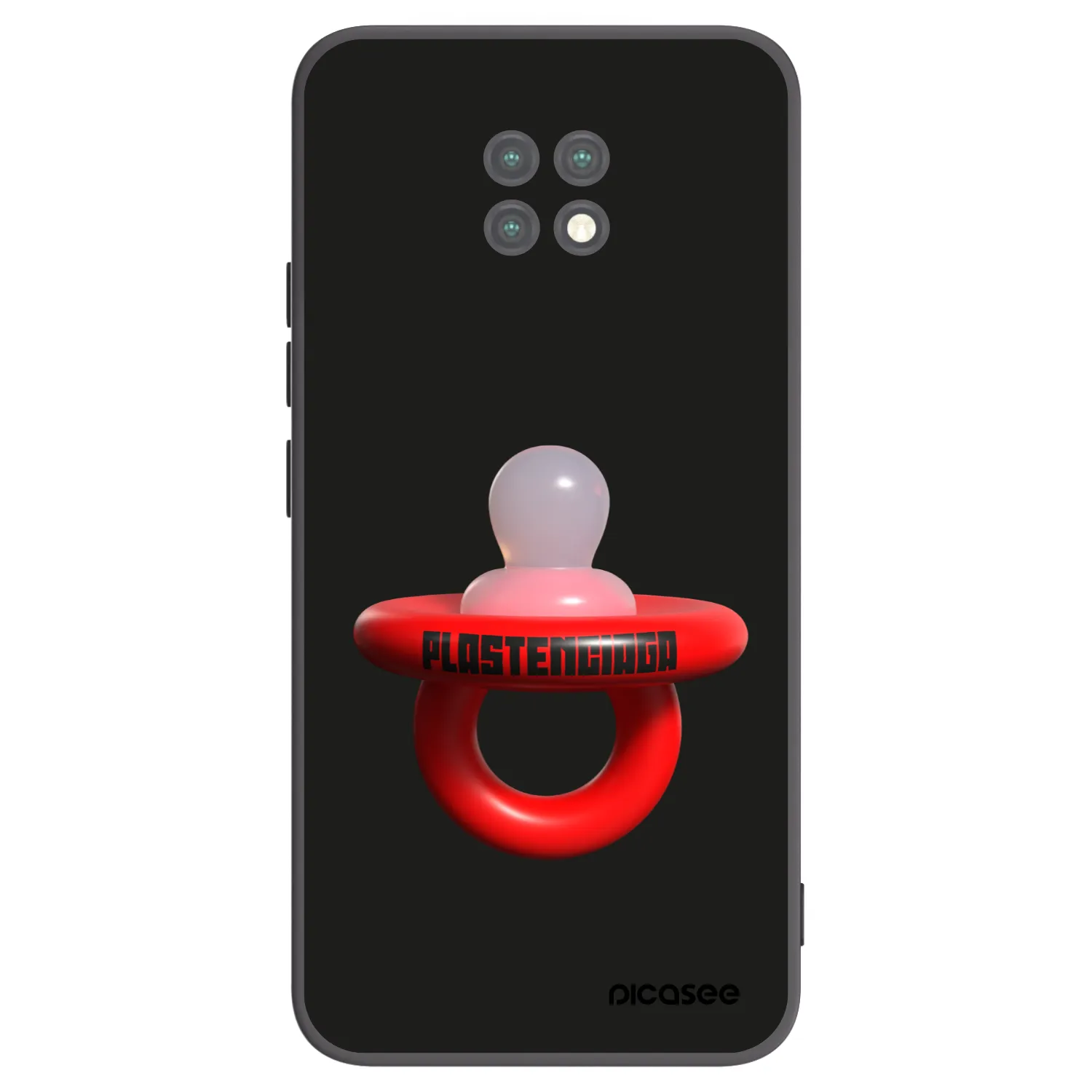 Picasee silikonowe czarne etui na Xiaomi Redmi Note 9T - Le Dudel