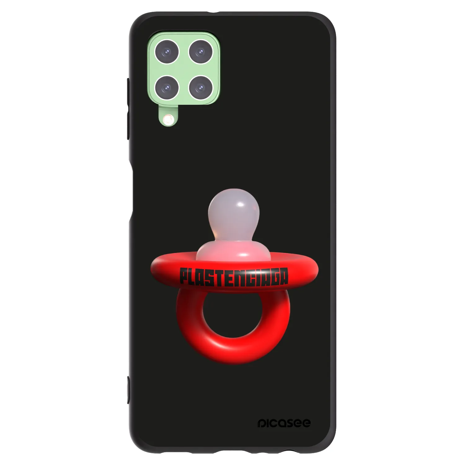 Picasee silikonowe czarne etui na Samsung Galaxy A22 A225F 4G - Le Dudel