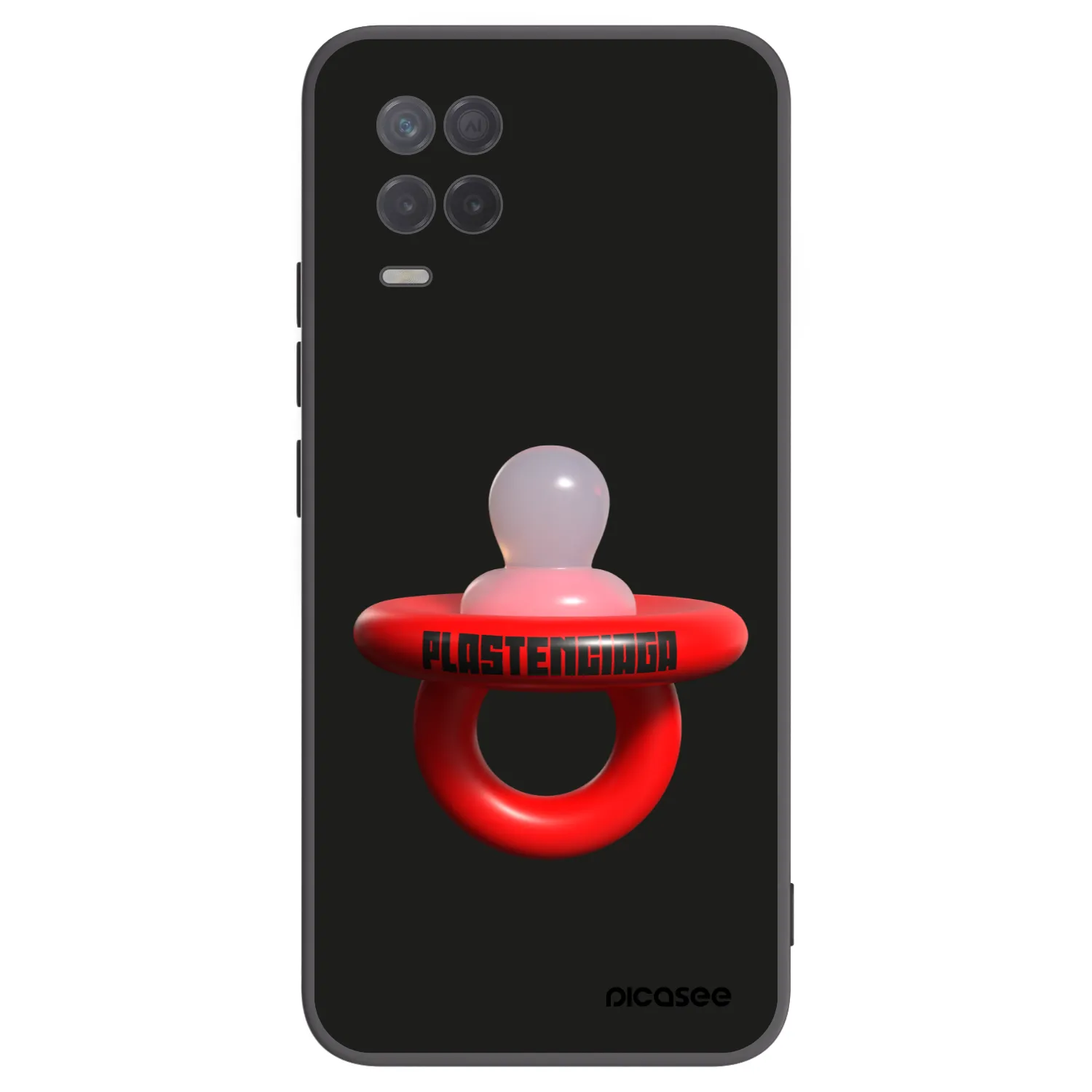 Picasee silikonowe czarne etui na Realme 8 5G - Le Dudel