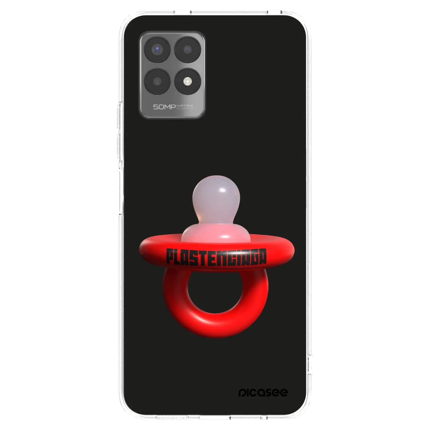Picasee silikonowe przeźroczyste etui na Realme 8i - Le Dudel