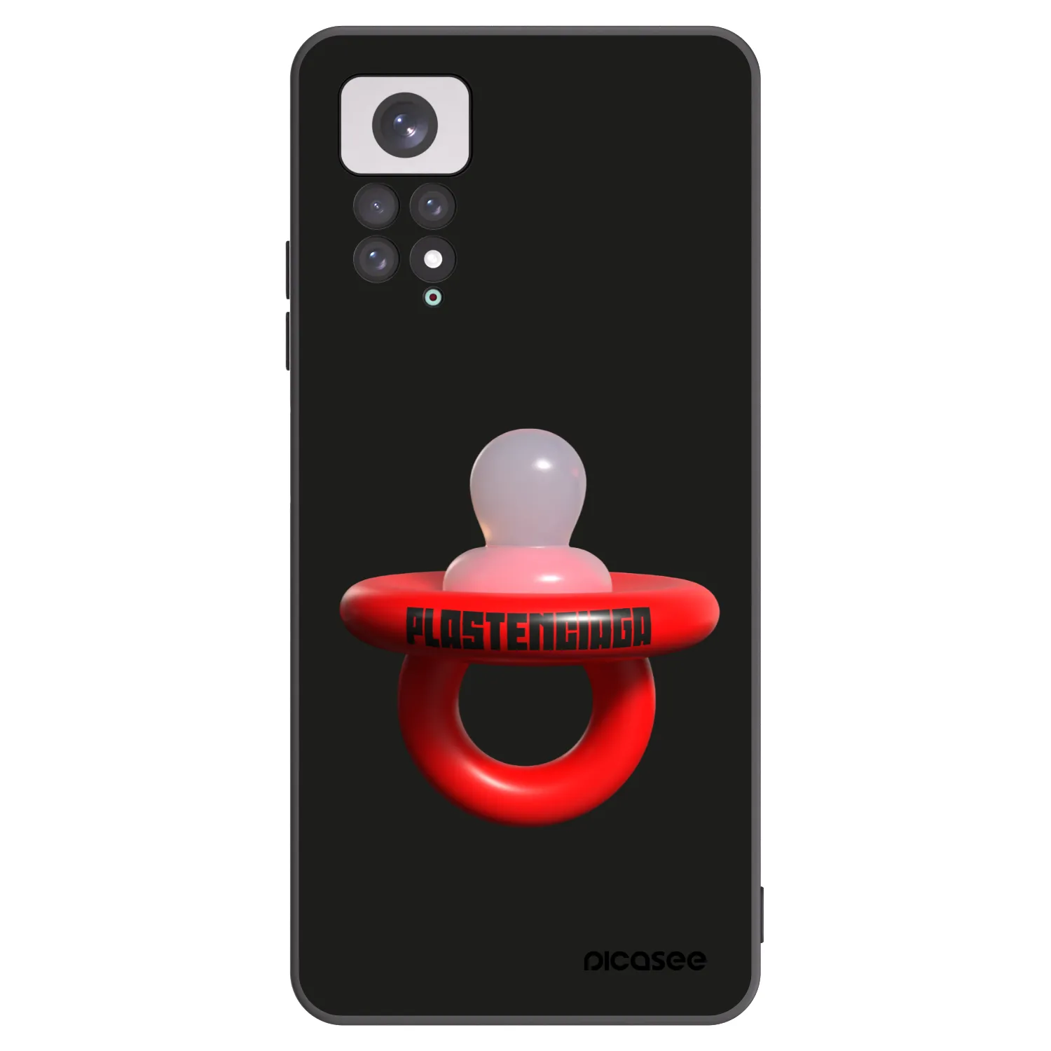 Picasee silikonowe czarne etui na Xiaomi Redmi Note 11 - Le Dudel