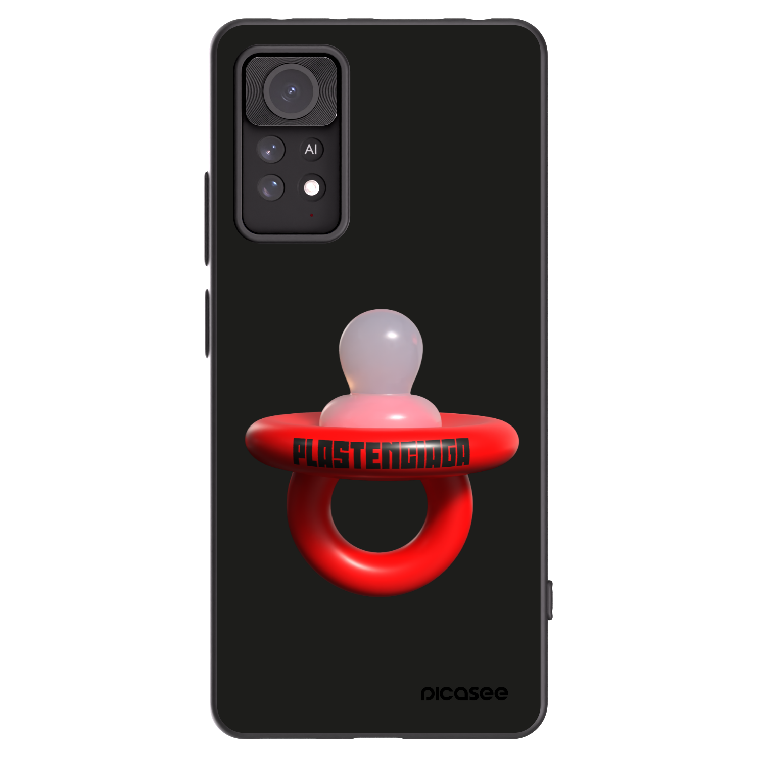 Picasee silikonowe czarne etui na Xiaomi Redmi Note 11 Pro 5G - Le Dudel
