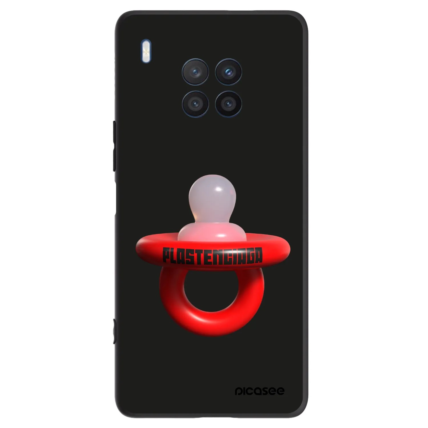 Picasee silikonowe czarne etui na Honor 50 Lite - Le Dudel