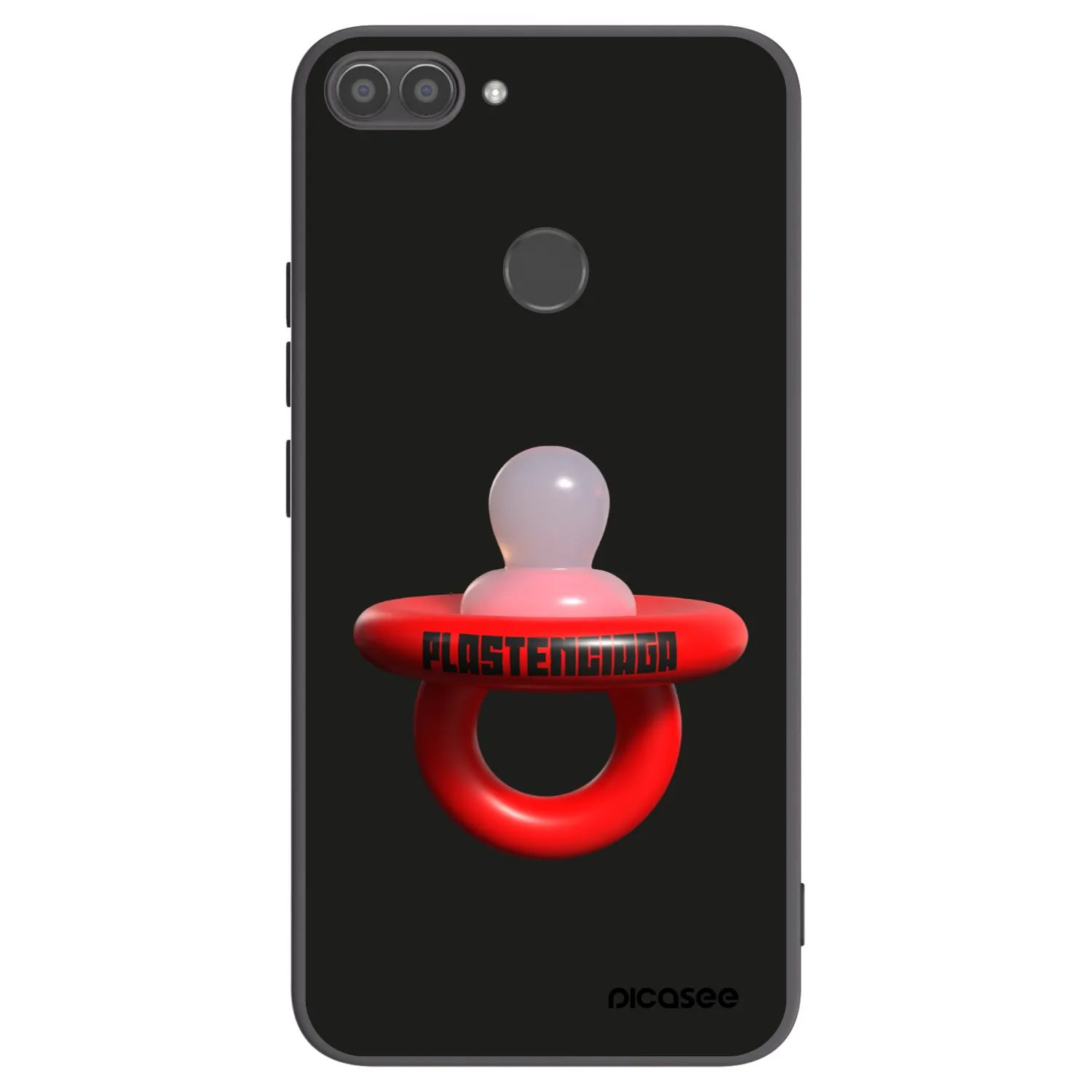 Picasee silikonowe czarne etui na Huawei P Smart - Le Dudel