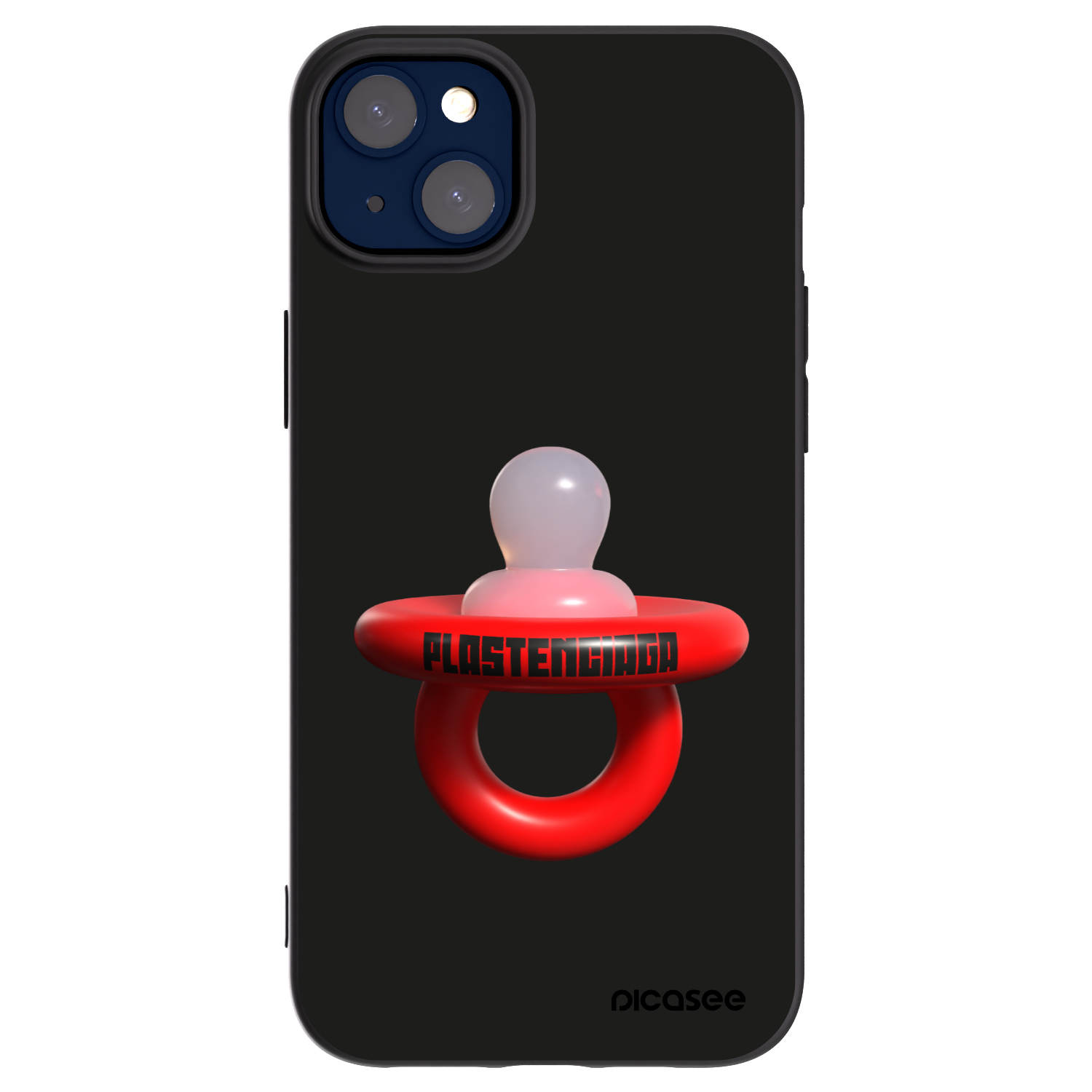 Picasee silikonowe czarne etui na Apple iPhone 14 Plus - Le Dudel