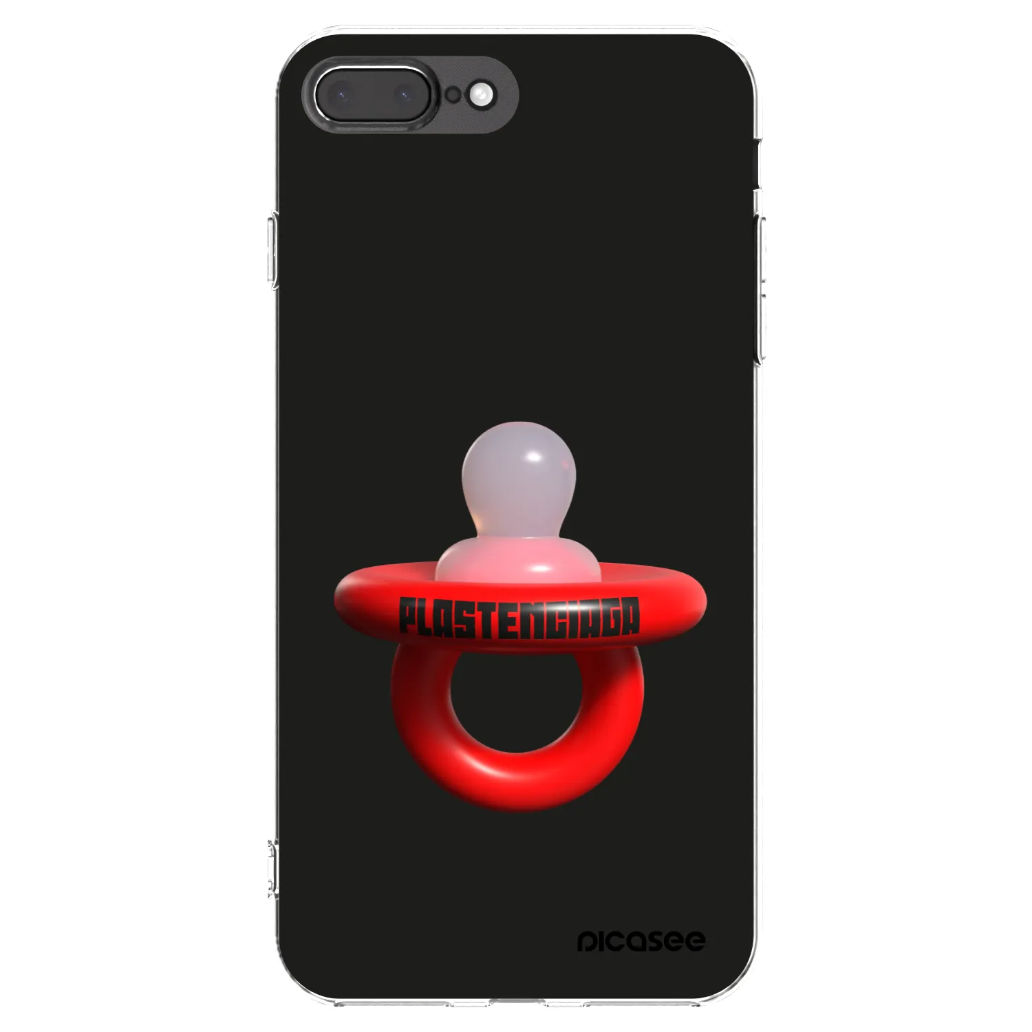 Picasee silikonowe przeźroczyste etui na Apple iPhone 8 Plus - Le Dudel