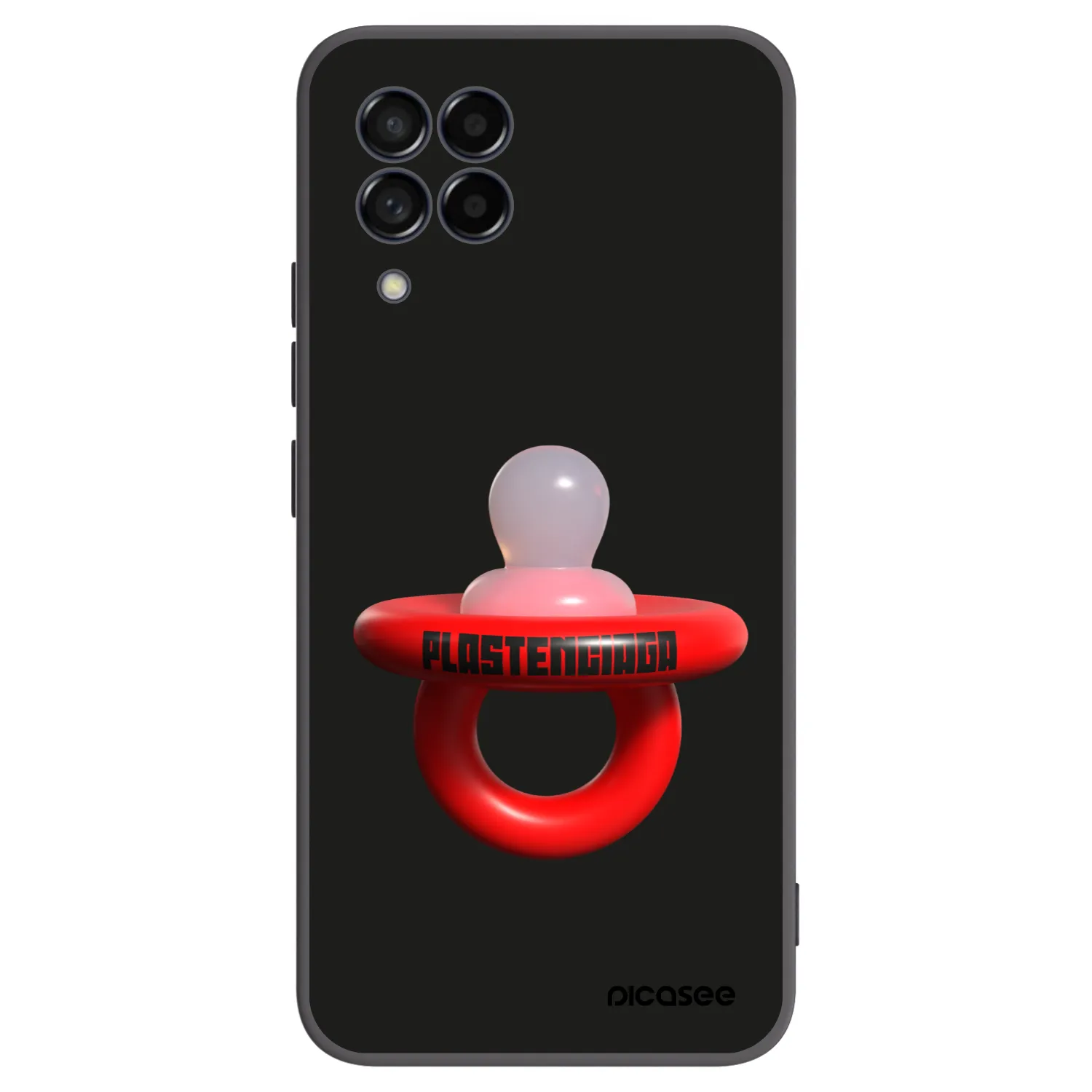 Picasee silikonowe czarne etui na Samsung Galaxy M53 5G - Le Dudel