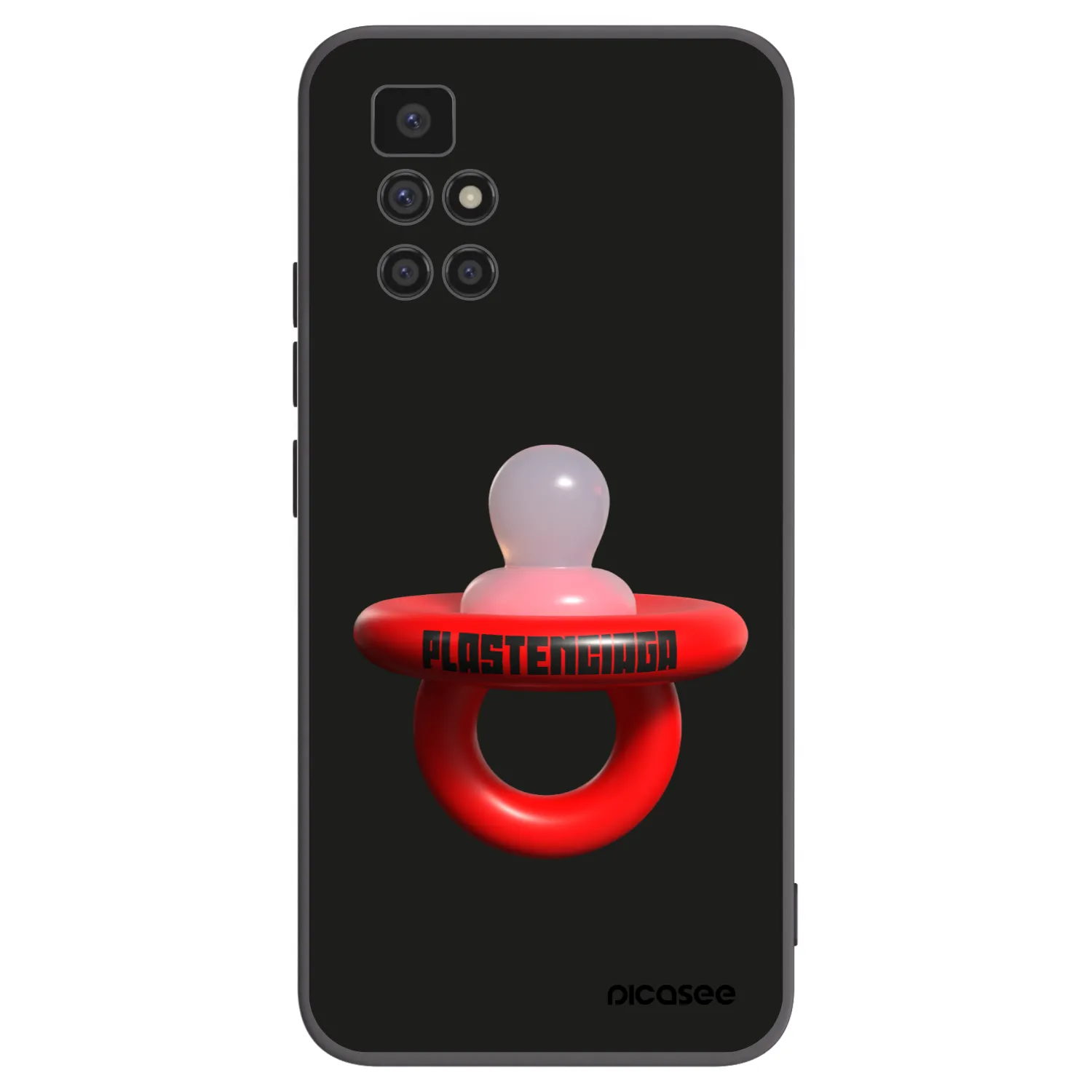Picasee silikonowe czarne etui na Xiaomi Redmi 10 (2022) - Le Dudel