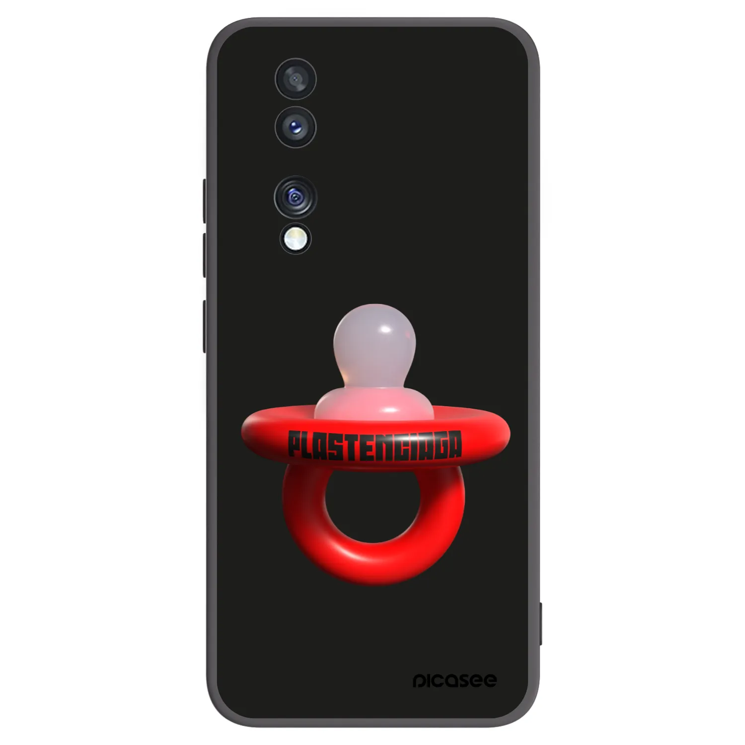 Picasee silikonowe czarne etui na Honor 70 - Le Dudel