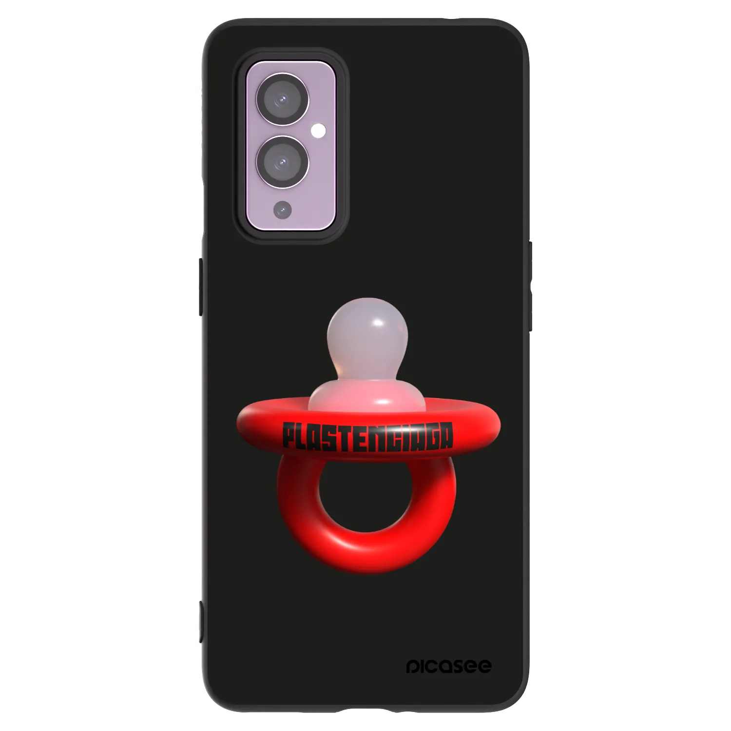 Picasee silikonowe czarne etui na OnePlus 9 - Le Dudel