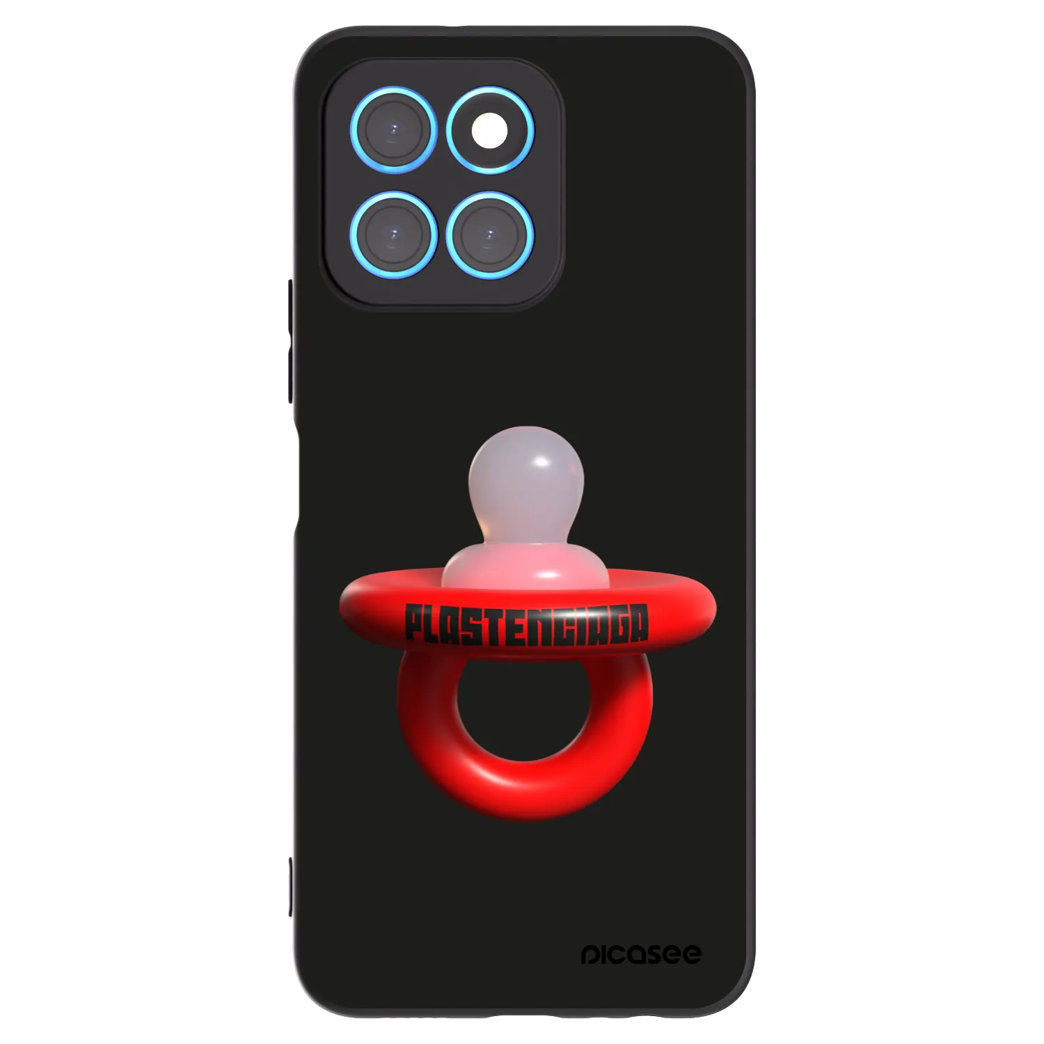 Picasee silikonowe czarne etui na Honor X6 - Le Dudel