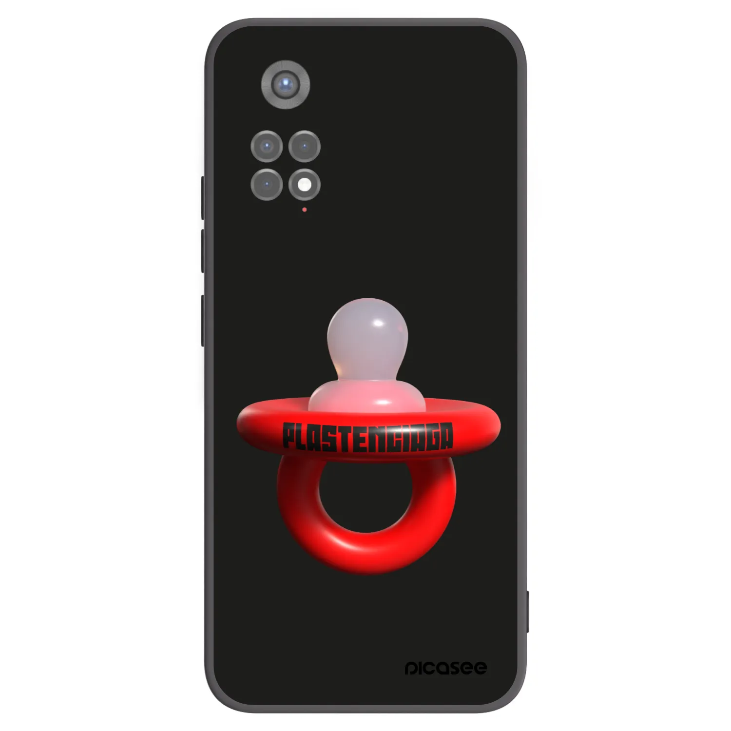 Picasee silikonowe czarne etui na Xiaomi Redmi Note 11S 5G - Le Dudel