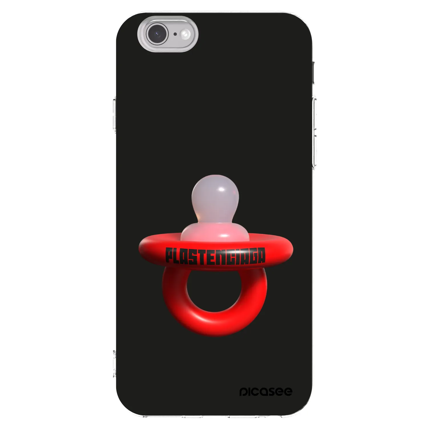 Picasee silikonowe przeźroczyste etui na Apple iPhone 6/6S - Le Dudel