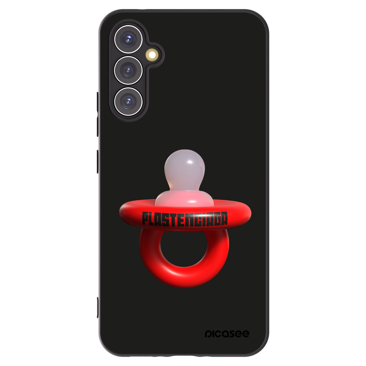 Picasee silikonowe czarne etui na Samsung Galaxy A34 5G A346B - Le Dudel