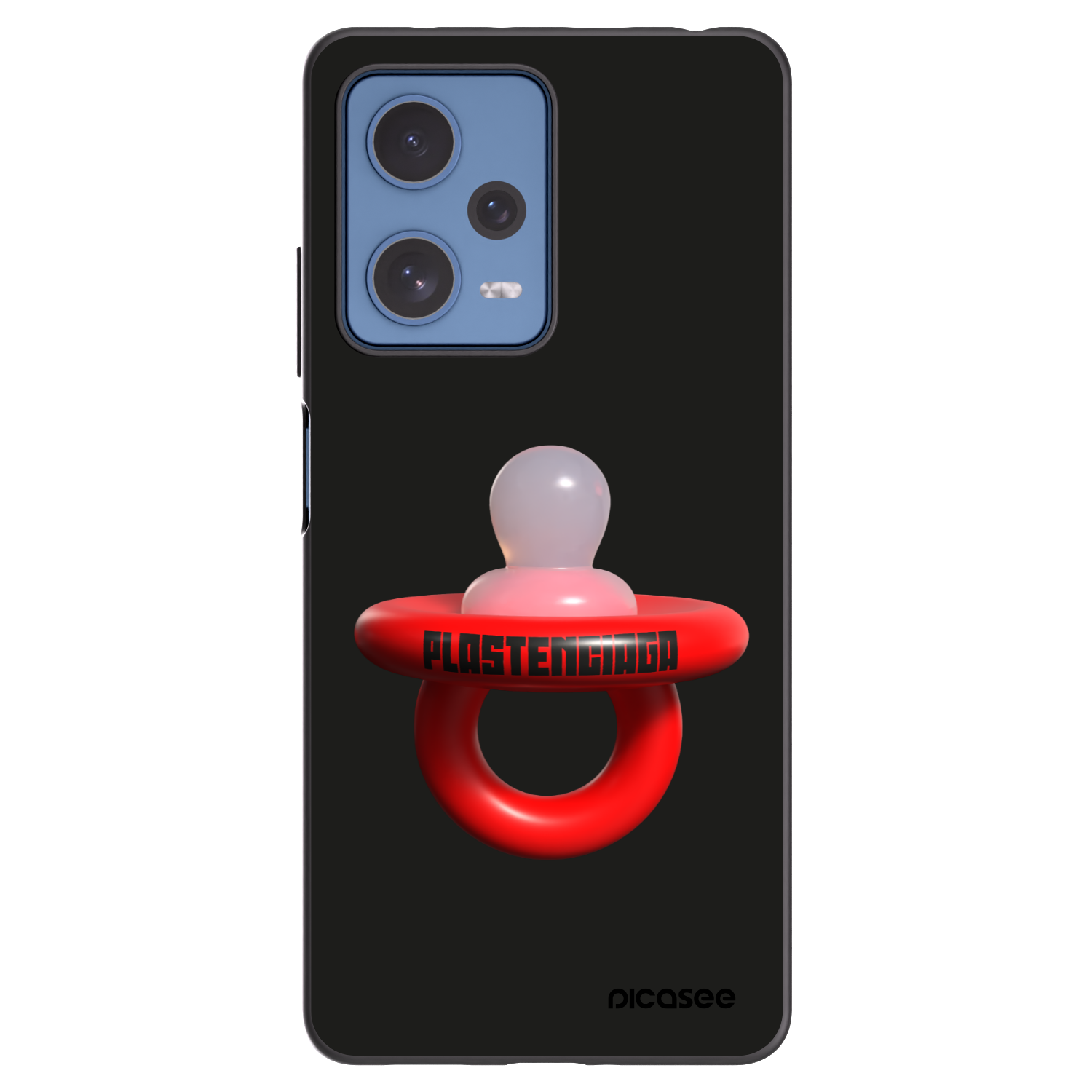 Picasee silikonowe czarne etui na Xiaomi Redmi Note 12 Pro 5G - Le Dudel
